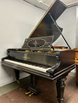 1899 Bechstein Grand Piano Model V size 6'7" in a satin ebony finish.