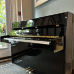 2022 Kawai Upright Model K-15E in a Polished Ebony Finish.