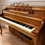 1976 Steinway Upright Piano Model Louis XV